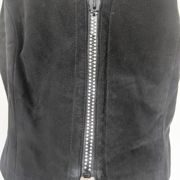 Danier Black Suede Rhinestone Bustier - Picture 4 of 7